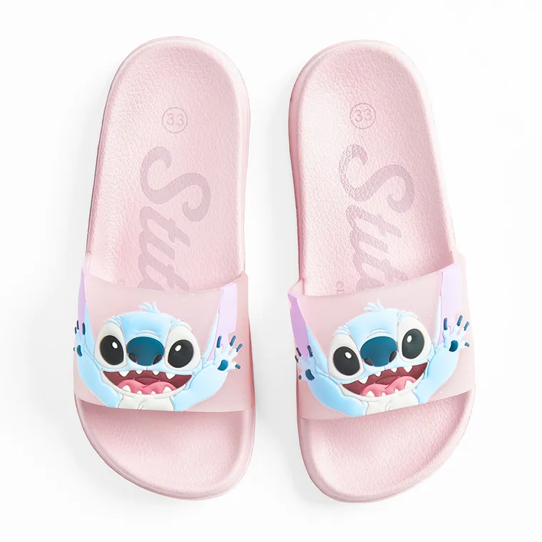 Cool Club, Slapi pentru fete, roz, imprimeu Lilo si Stitch