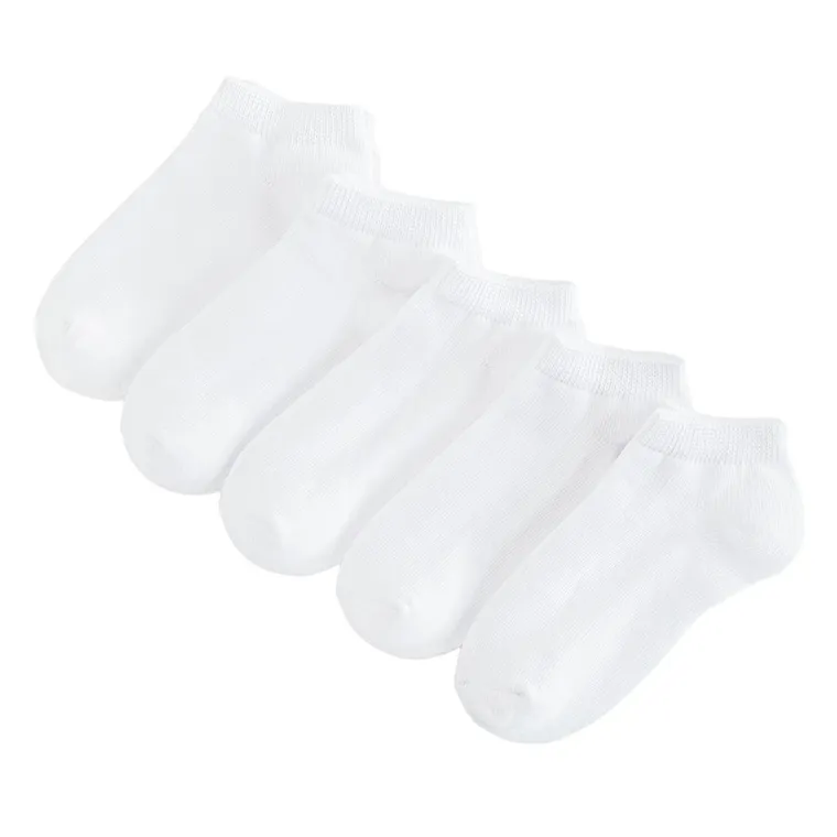 Cool Club, Sosete pentru copii, talpici, alb, set, 5 buc.