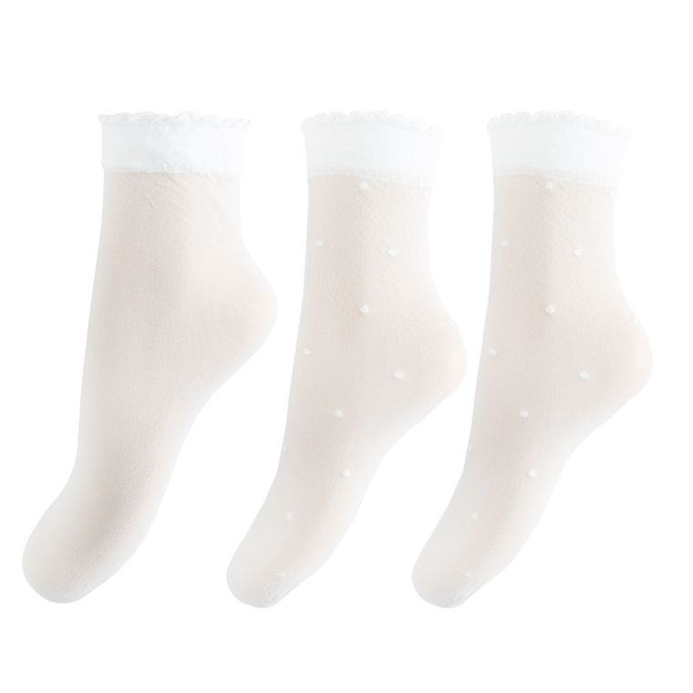Cool Club, Sosete pentru fete, alb, 20 DEN, set, 3 buc.