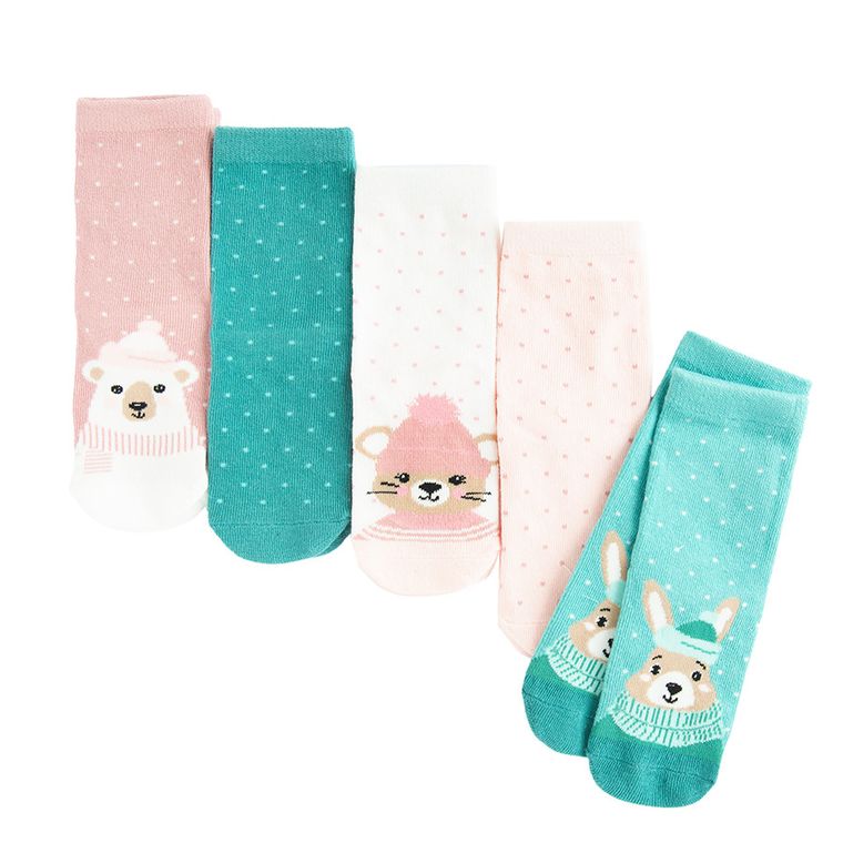 Cool Club, Sosete pentru fete, mix, set, 5 buc.