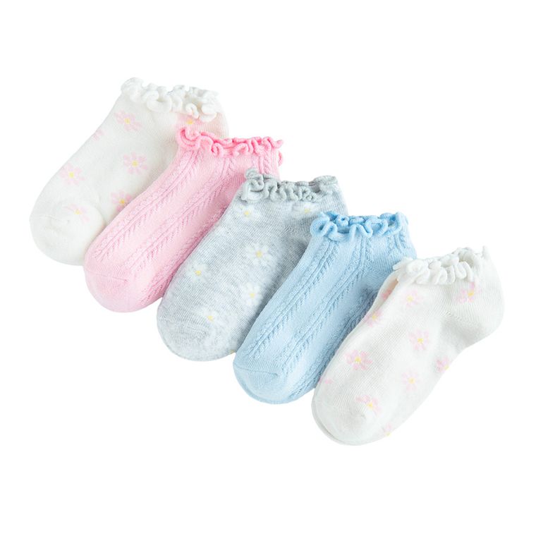 Cool Club, Sosete pentru fete, talpici, mix, set, 5 buc.