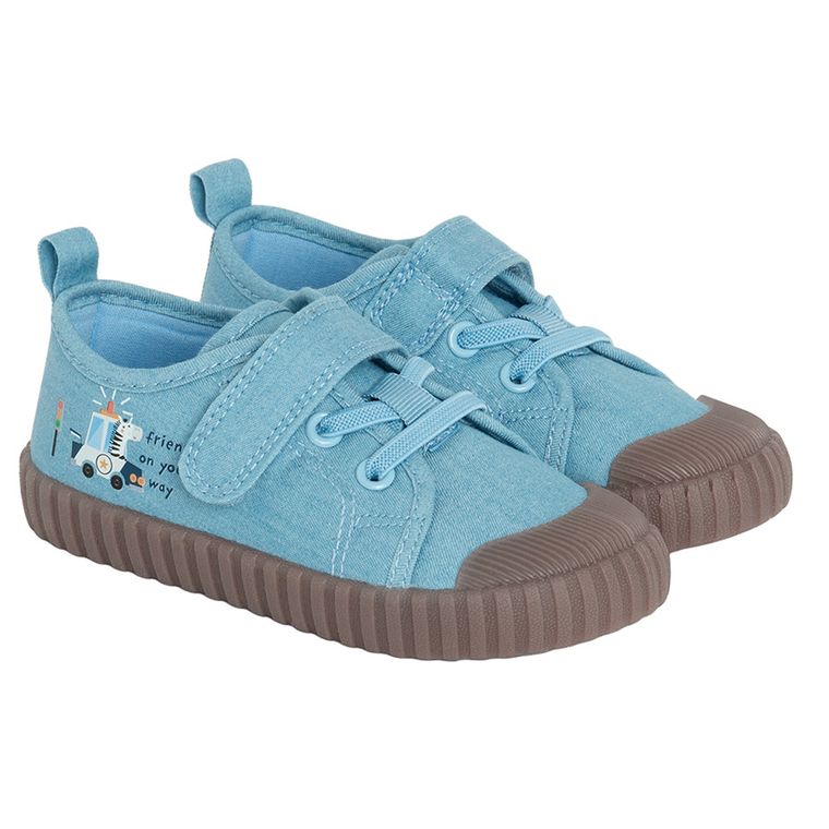 Cool Club, Tenisi pentru baieti, albastru, talpa Barefoot
