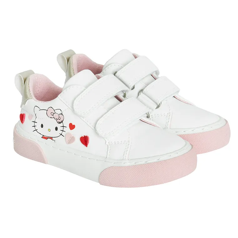 Cool Club, Tenisi pentru fete, alb, imprimeu Hello Kitty