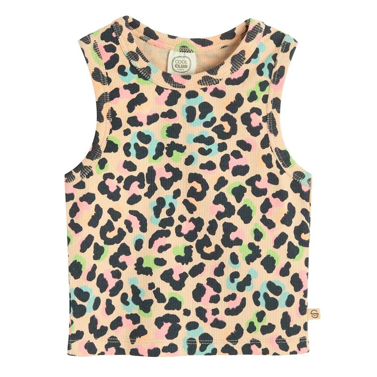 Cool Club, Top pentru fete, din tricot striat, mix