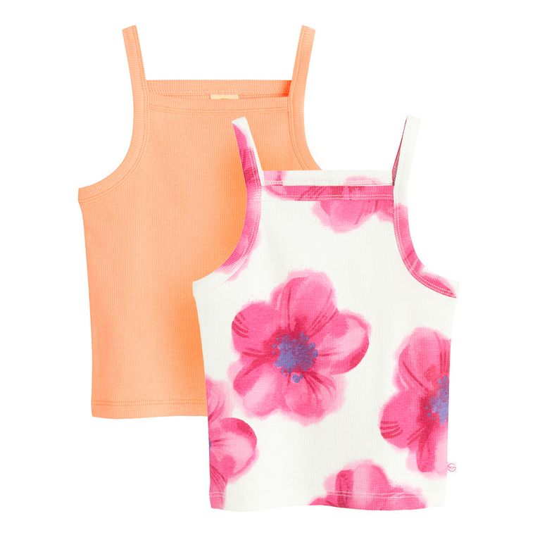 Cool Club, Top pentru fete, din tricot striat, mix, set, 2 buc.