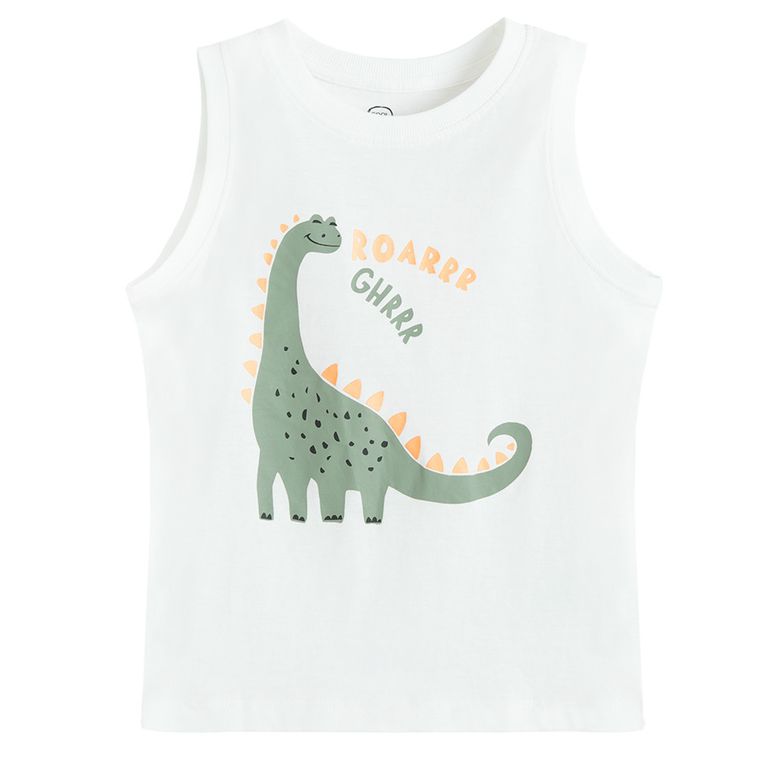 Cool Club, Tricou fara maneci pentru baieti, alb