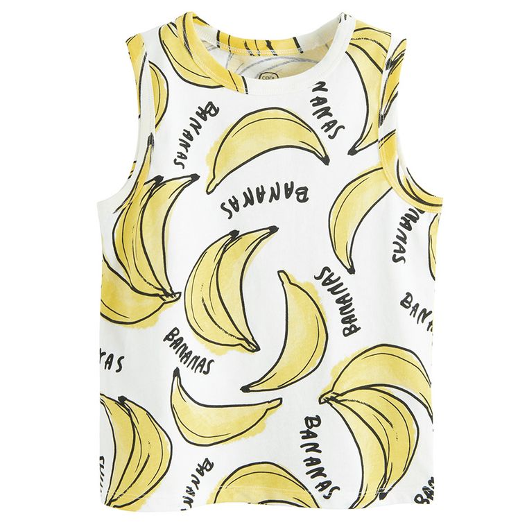 Cool Club, Tricou fara maneci pentru baieti, alb