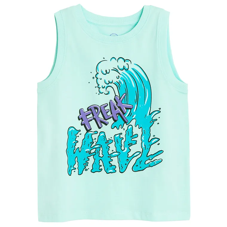 Cool Club, Tricou fara maneci pentru baieti, albastru