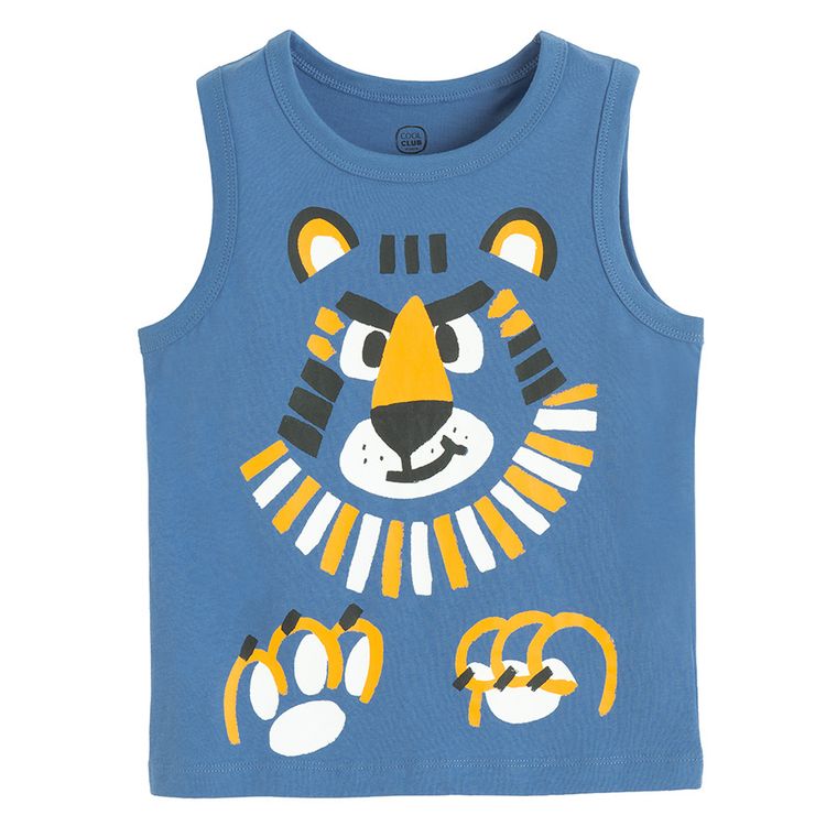 Cool Club, Tricou fara maneci pentru baieti, albastru