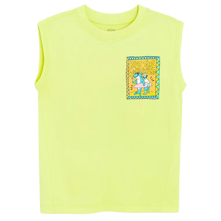 Cool Club, Tricou fara maneci pentru baieti, galben