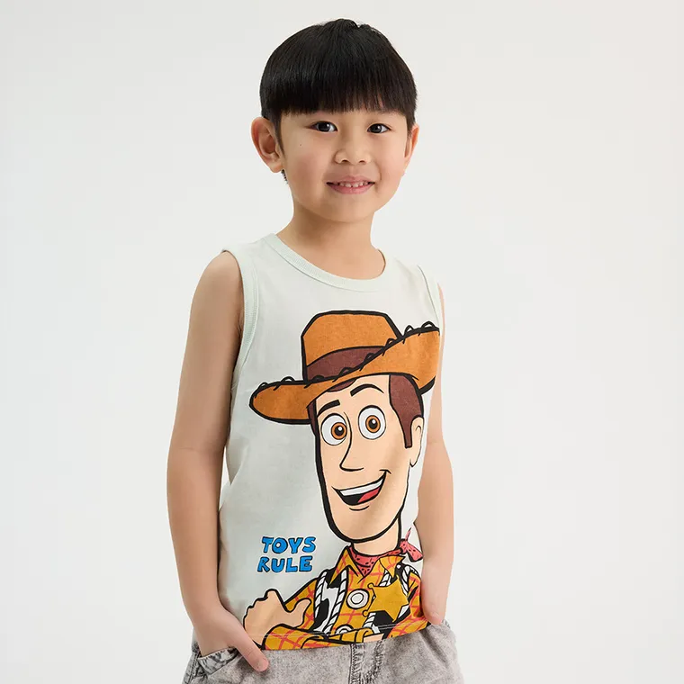 Cool Club, Tricou fara maneci pentru baieti, menta verde, imprimeu Toy Story
