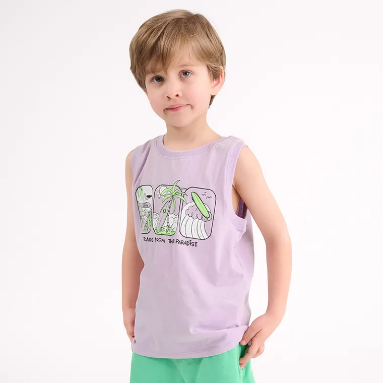 Cool Club, Tricou fara maneci pentru baieti, violet