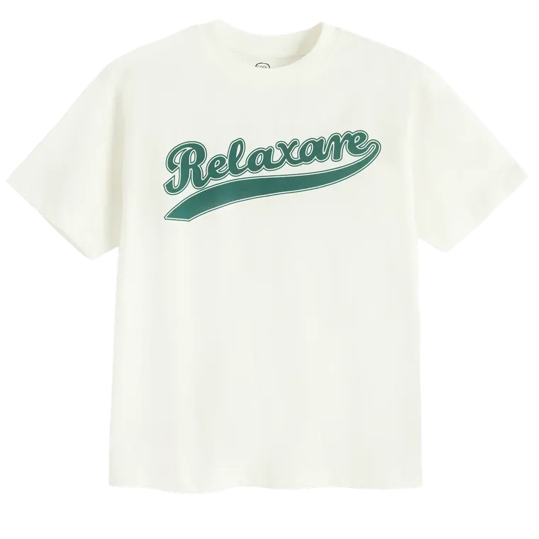 Cool Club, Tricou lejer pentru baieti, ecru