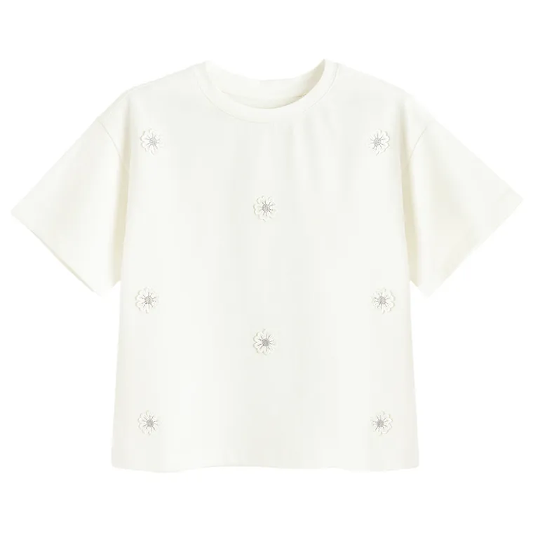 Cool Club, Tricou lejer pentru fete, alb