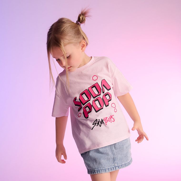 Cool Club, Tricou lejer pentru fete, roz, K-Pop Demon Hunters
