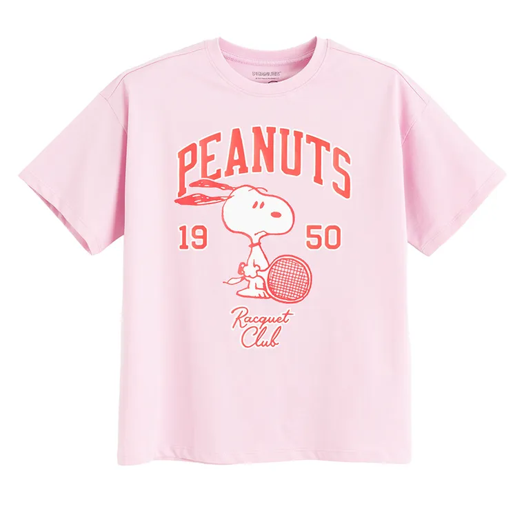 Cool Club, Tricou lejer pentru fete, roz, Peanuts