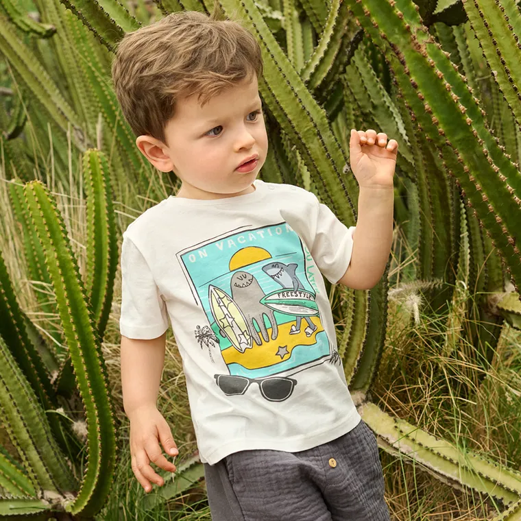 Cool Club, Tricou pentru baieti, alb