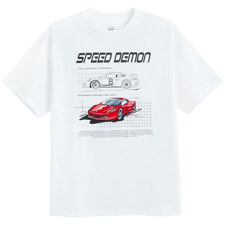 Cool Club, Tricou pentru baieti, alb