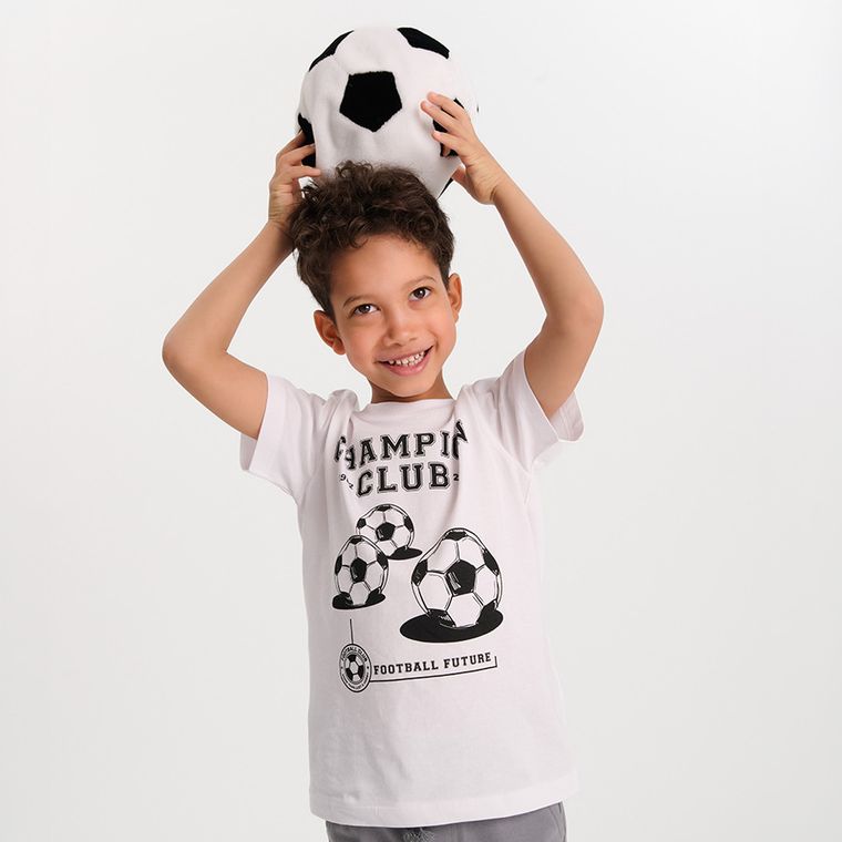 Cool Club, Tricou pentru baieti, alb