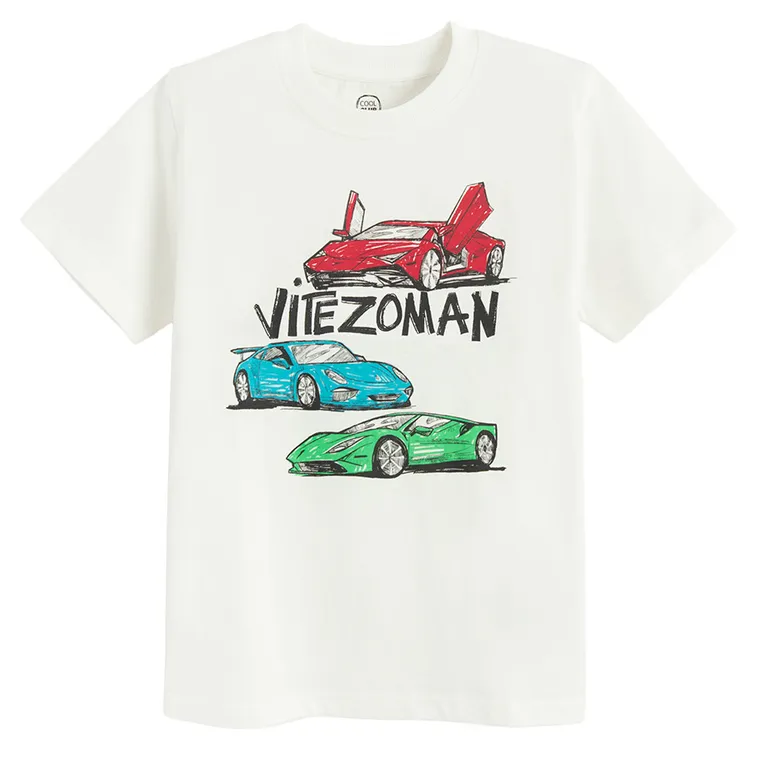 Cool Club, Tricou pentru baieti, alb