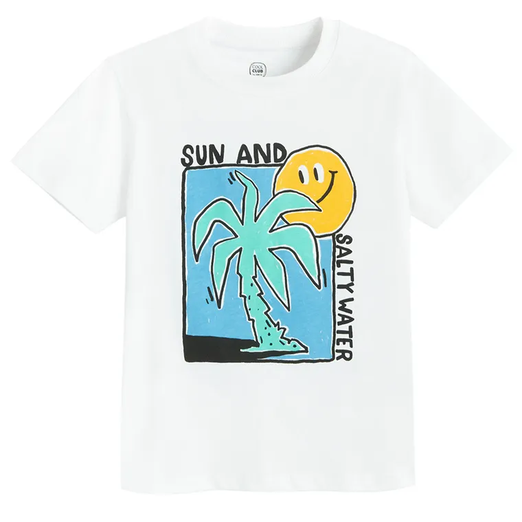 Cool Club, Tricou pentru baieti, alb