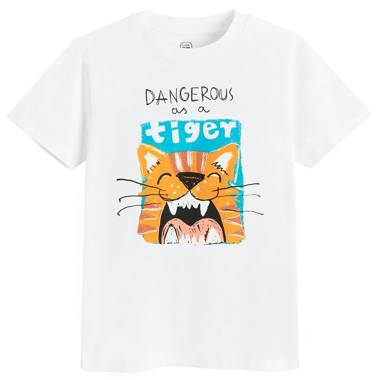 Cool Club, Tricou pentru baieti, alb