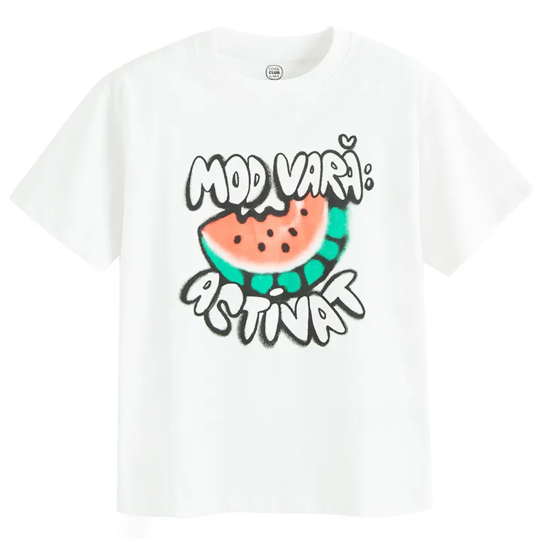 Cool Club, Tricou pentru baieti, alb