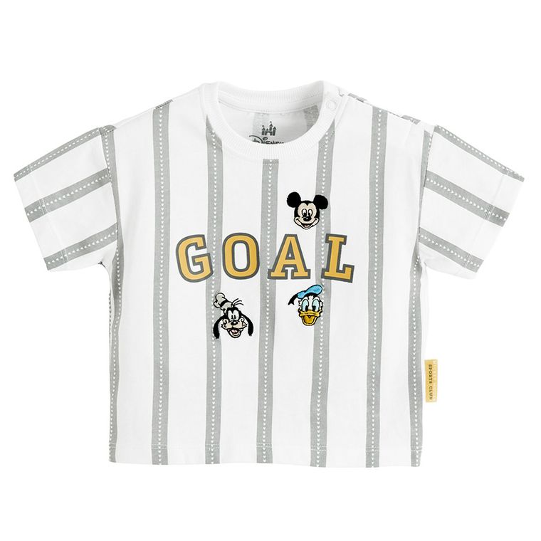 Cool Club, Tricou pentru baieti, alb, imprimeu Mickey Mouse