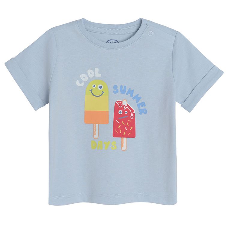 Cool Club, Tricou pentru baieti, albastru deschis