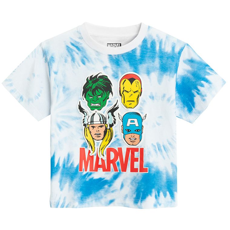 Cool Club, Tricou pentru baieti, albastru, imprimeu Marvel Super Heores