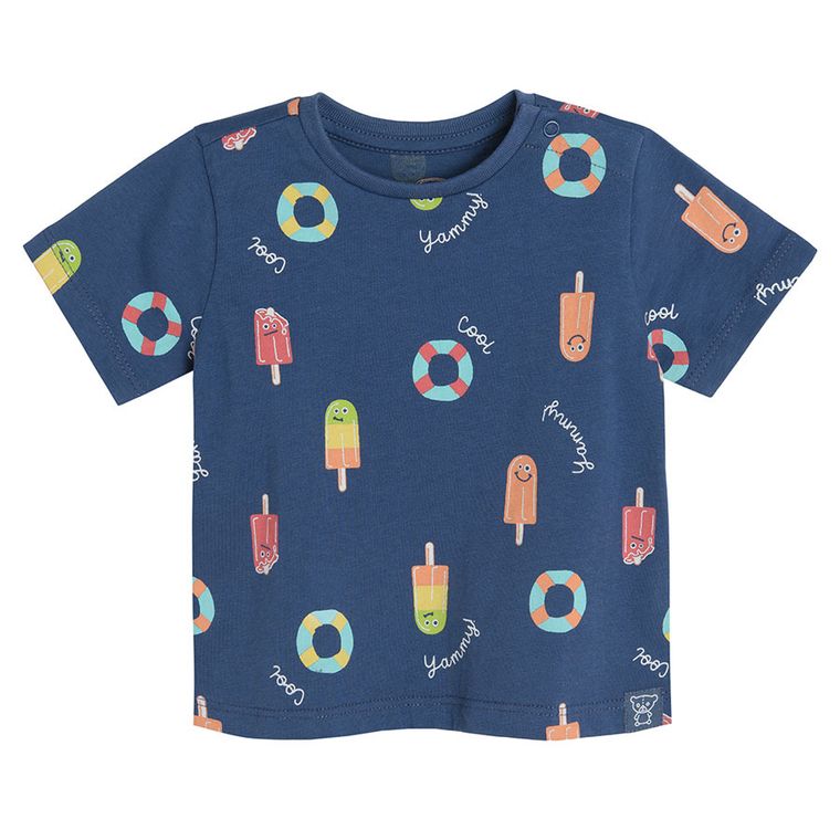 Cool Club, Tricou pentru baieti, bleumarin