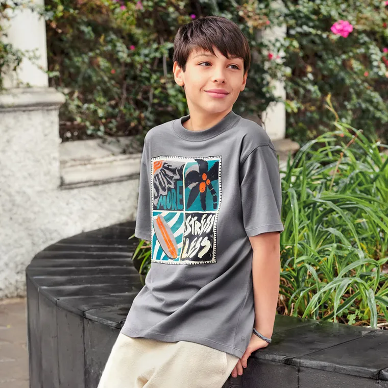 Cool Club, Tricou pentru baieti, gri