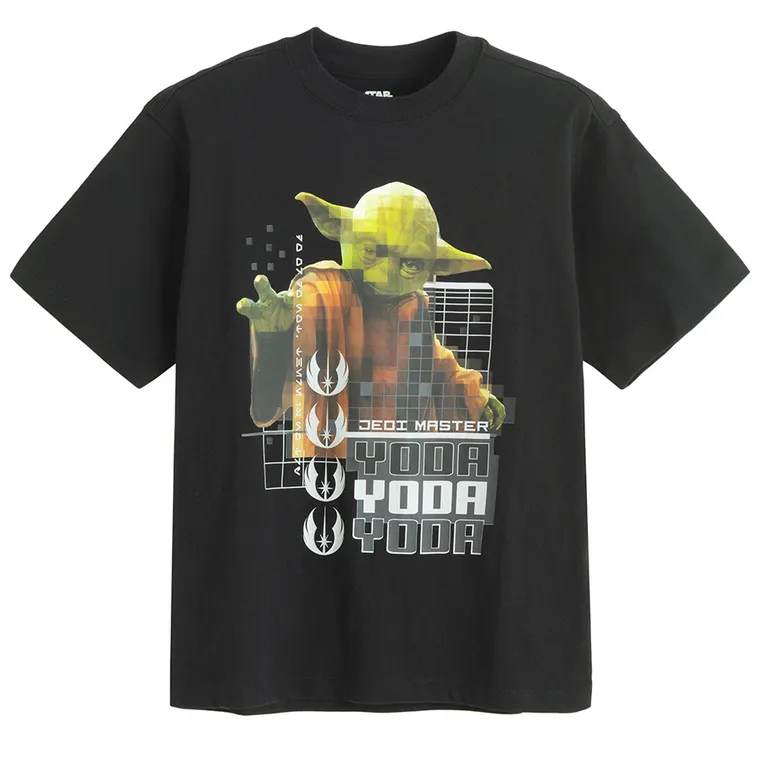 Cool Club, Tricou pentru baieti, negru, imprimeu Star Wars