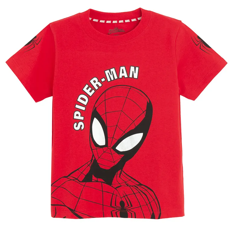 Cool Club, Tricou pentru baieti, rosu, imprimeu Spider-Man