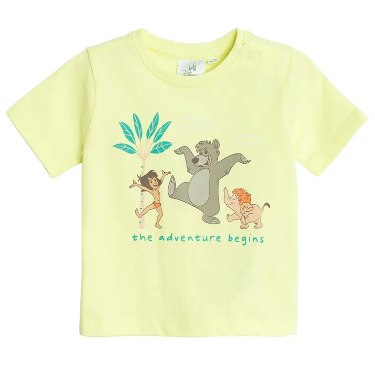 Cool Club, Tricou pentru baieti, verde, imprimeu Cartea Junglei