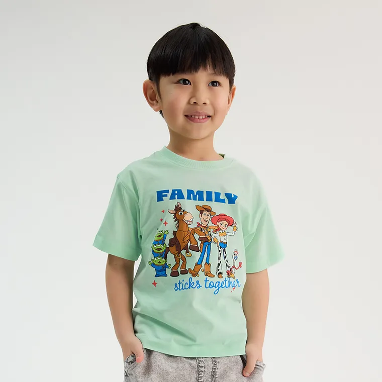 Cool Club, Tricou pentru copii, menta verde, imprimeu Toy Story