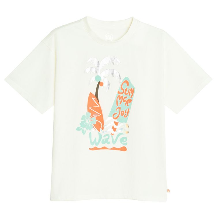 Cool Club, Tricou pentru fete, alb