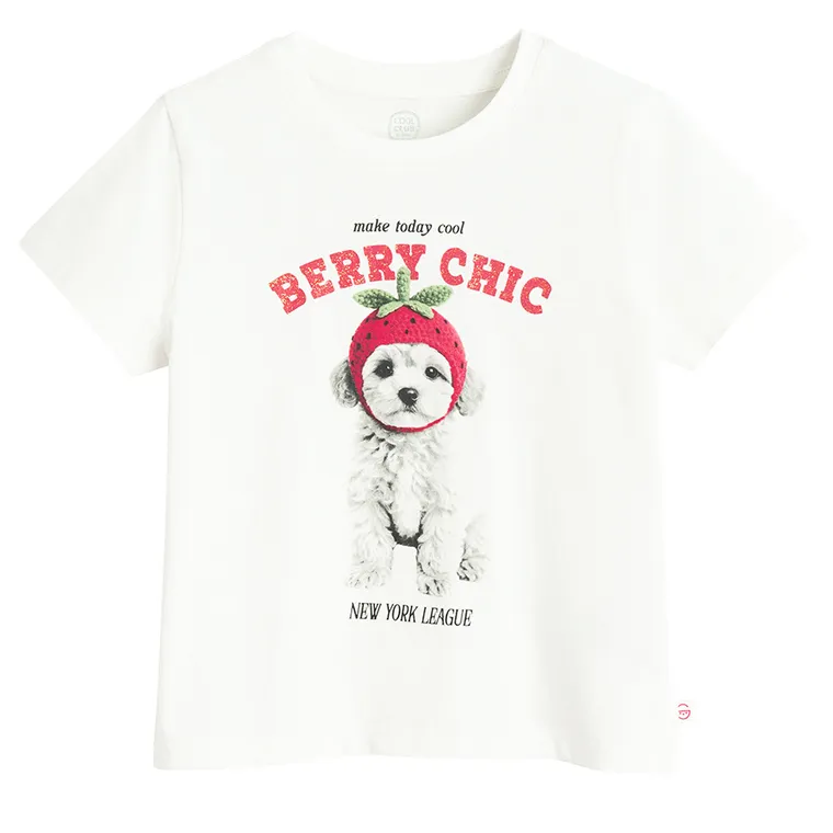 Cool Club, Tricou pentru fete, alb