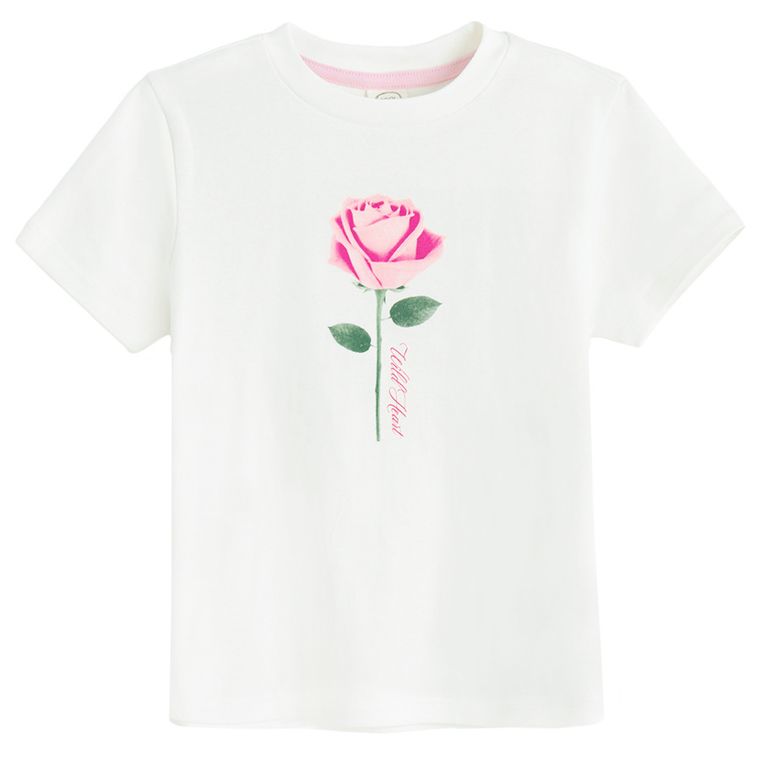 Cool Club, Tricou pentru fete, alb