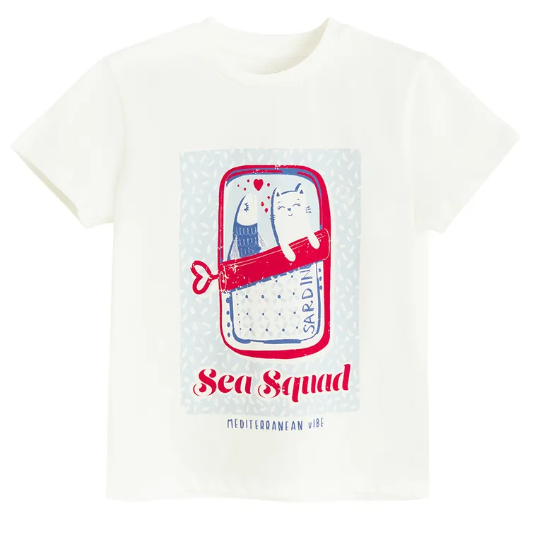 Cool Club, Tricou pentru fete, alb