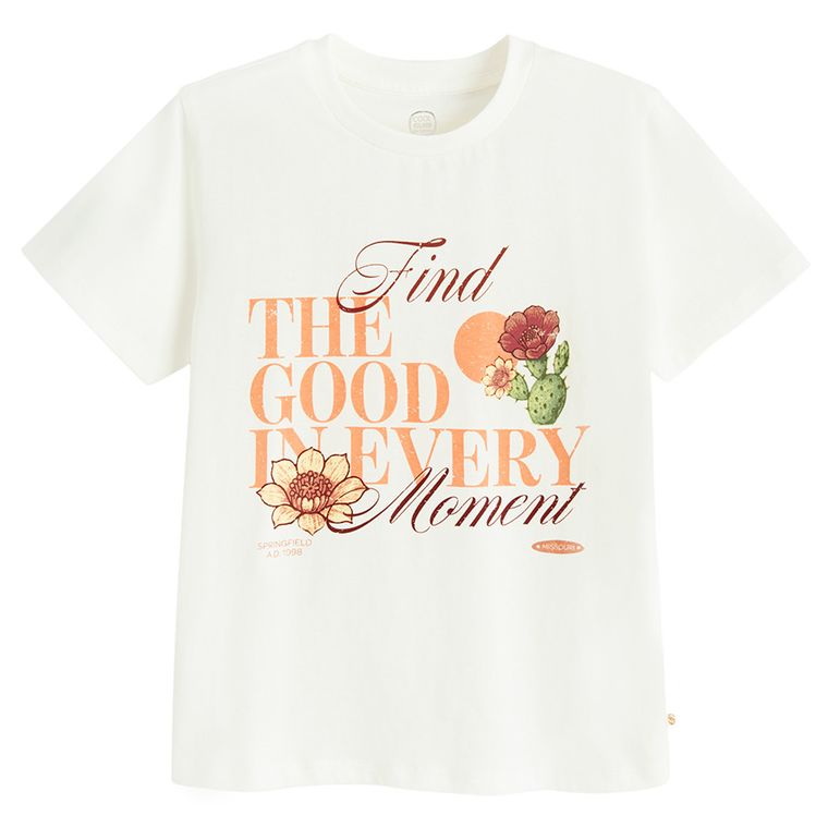 Cool Club, Tricou pentru fete, alb