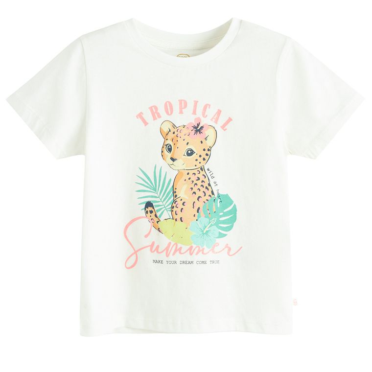 Cool Club, Tricou pentru fete, alb