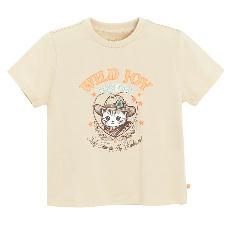 Cool Club, Tricou pentru fete, bej