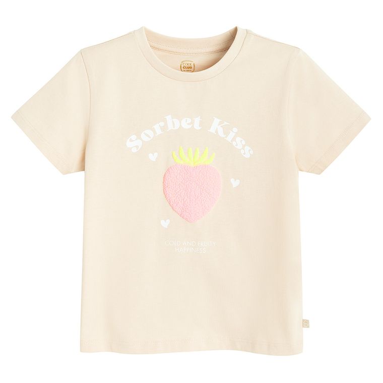 Cool Club, Tricou pentru fete, bej