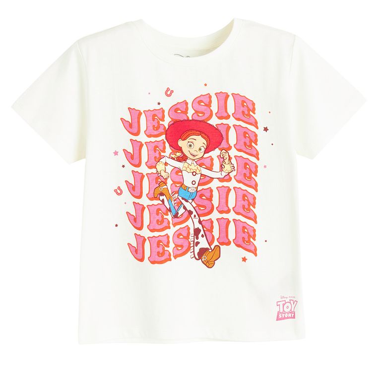 Cool Club, Tricou pentru fete, ecru, imprimeu Toy Story