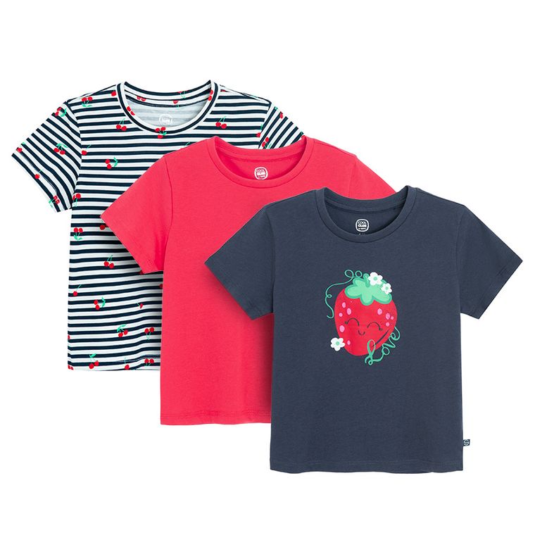 Cool Club, Tricou pentru fete, mix, set, 3 buc.