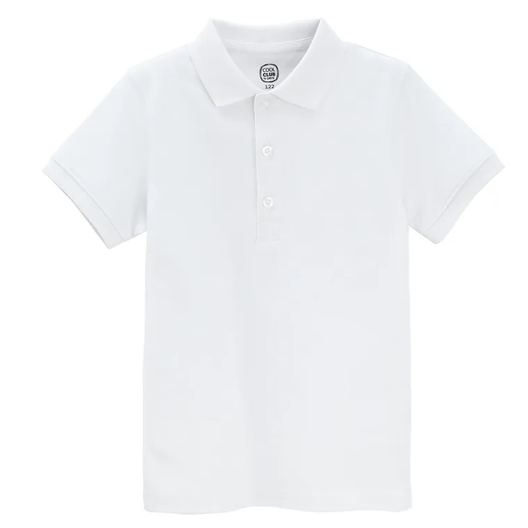 Cool Club, Tricou polo alb pentru baieti
