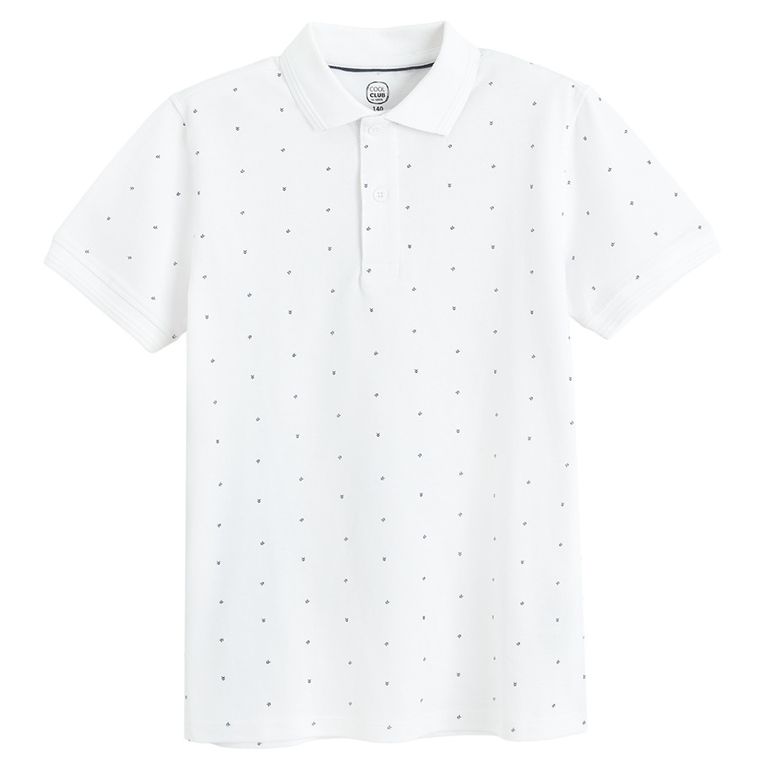 Cool Club, Tricou polo cu maneca scurta pentru baieti, alb