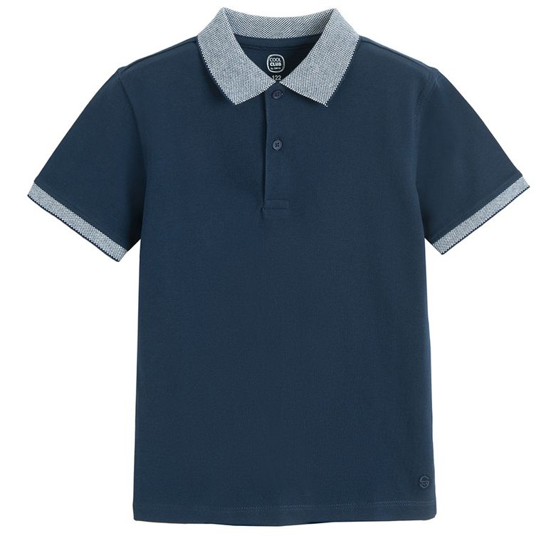 Cool Club, Tricou polo cu maneca scurta pentru baieti, bleumarin