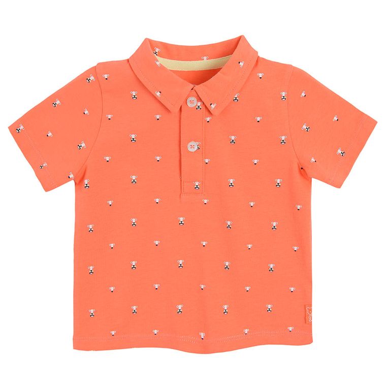 Cool Club, Tricou polo cu maneca scurta, portocaliu